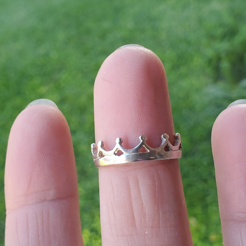 Imagen 3 de 6 de Anillo Plata Corona