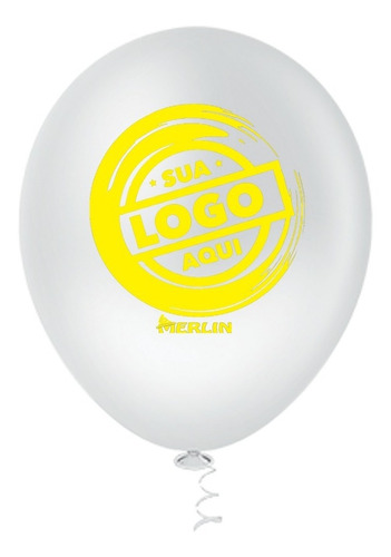 Imagem 4 de 8 de 100 Balão (bexiga) Personalizados Com Seu Logo N09 - 1 Lado