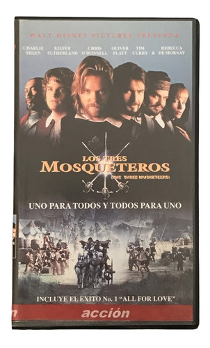 Vhs Los Tres Mosqueteros The Three Musketeers Charlie Sheen 