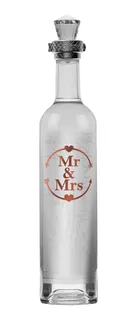 Tequila Don Ramón Plata Punta Diamante Grabado Bodas