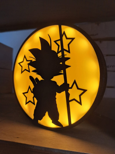 Lampara / Caja De Luz Led Con Personajes Animados