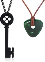 Comprar Collares D Colección Coraline Piedra Amuleto Y Llave Cosplay