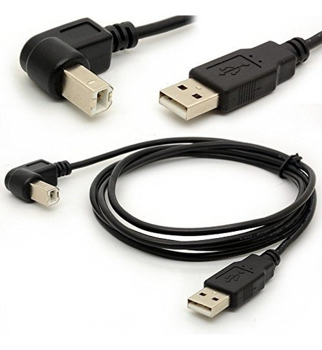 15 M Usb Un Adaptador De Impresora Cables De Angulo De 90 Gr