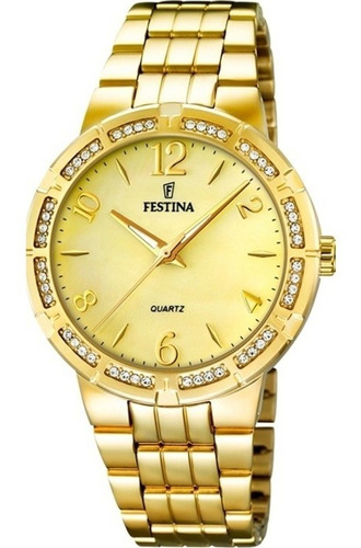 Reloj Mujer Festina Dorado F16704.2 Garantía Oficial