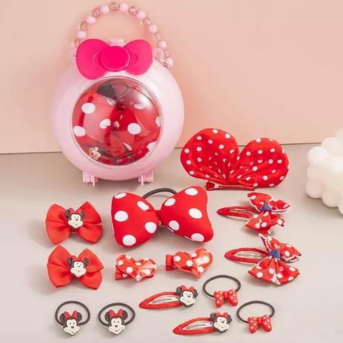 Set De 18 Accesorios Adorno Para Pelo Niña Bebé Pasador Moño