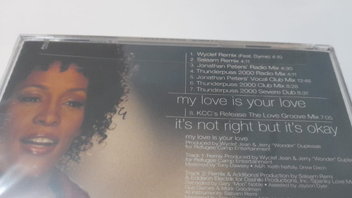 2 Cds Maxi-single Whitney Houston Not Right Lacrado Usa Raro