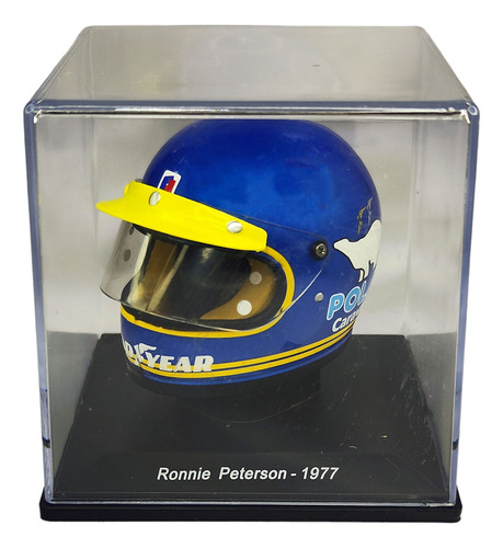 Casco Formula 1 Ronnie Peterson Tyrrel F1 1977 Spark 1:5