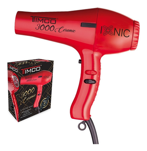 Secadora Profesional Cabello Ceramic Sr-3000 C/2 Boquillas