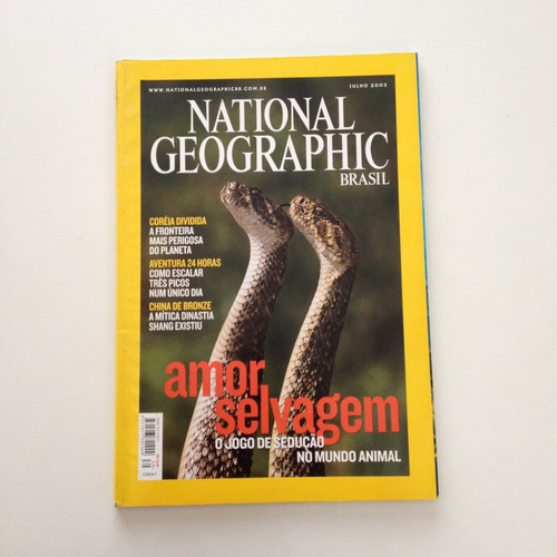 Revista National Geographic Amor Selvagem O Jogo Da Sedução 