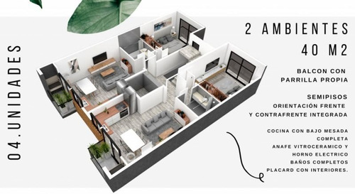 Imagen 4 de 17 de Excelentes Semipisos Premium 2 Ambientes