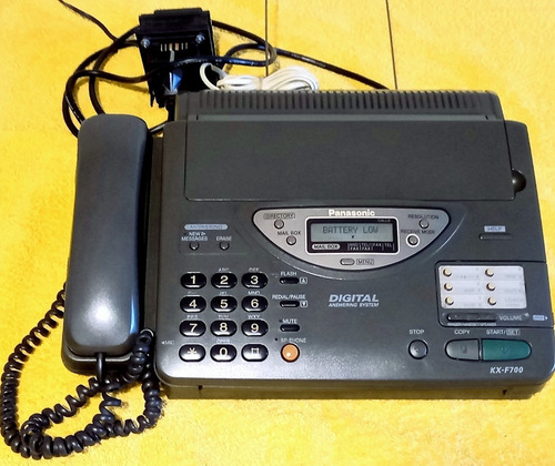 Fax Panasonic Kx-f700 Negro Usado Impecable (Usado)