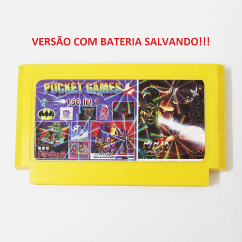 Cartucho Nintendo Nes Nintendinho 150 Em 1 60 Pinos