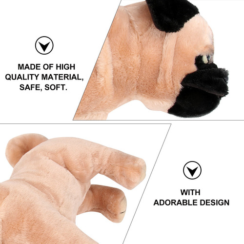 Peluche Pequeño Con Forma De Carlino De Peluche, 1 Unidad, C