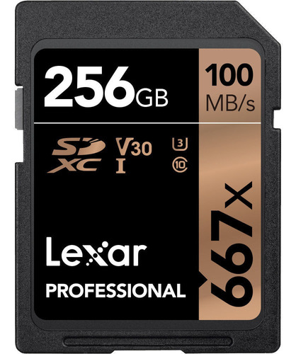 Lexar 256gb Professional 667x Uhs-i Sdxc Memory Card