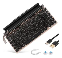 Comprar Teclado De Máquina De Escrever Retrô, Teclado Sem Fio, Usb M
