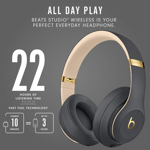 Fone De Ouvido Sem Fio Beats Studio3 Com Cancelamento De Ruí