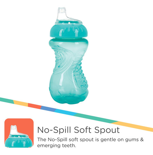 Nuby 3 Paquete Sin Derrame De Tazas Para Beber Para Niños A