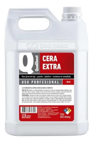 Cera Extra Qualibest Rojo 5l