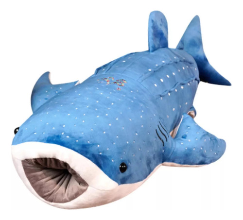 Tiburon De Peluche, Muñeco De 50 Centímetros Azul