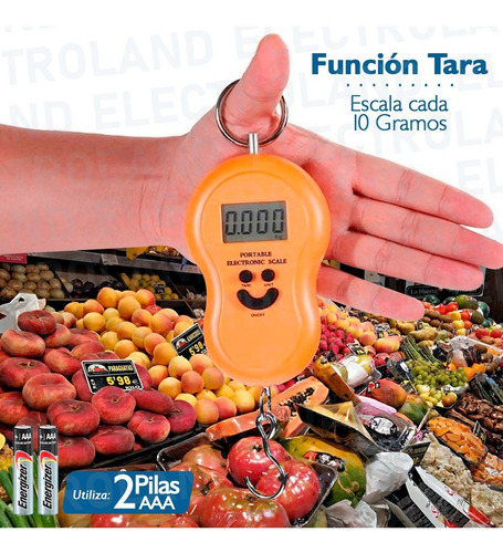 Balanza Digital Portatil De Viaje Pesar Valija 50kg Luz Led