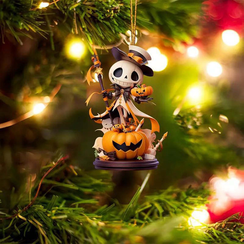 Llavero Con Colgante De Halloween Para Coche Y Espejo Retrov