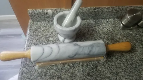 Mortero Y Amasador De Marmol (Usado)