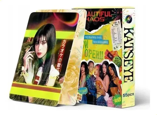 Cartão Fotográfico Katseye Beautiful Chaos V2 Com 55 Sjq