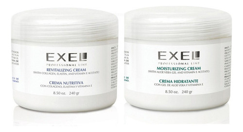 Combo Facial Exel Profesional Crema Hidratante + Nutritiva