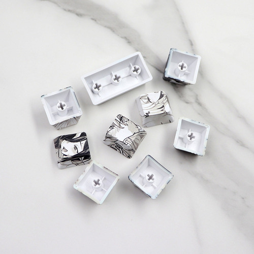 108 Para Key Ahegao Keycap Dye Sublimation Oem Profile Anime