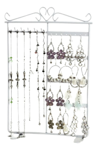 Organizador De Aros Valentina, Porta Joyas, Collar, Metalico