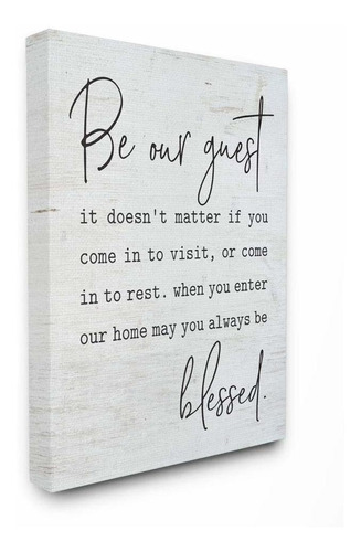 Be Our Guest Home Family Inspirational Word On Wood Tex...