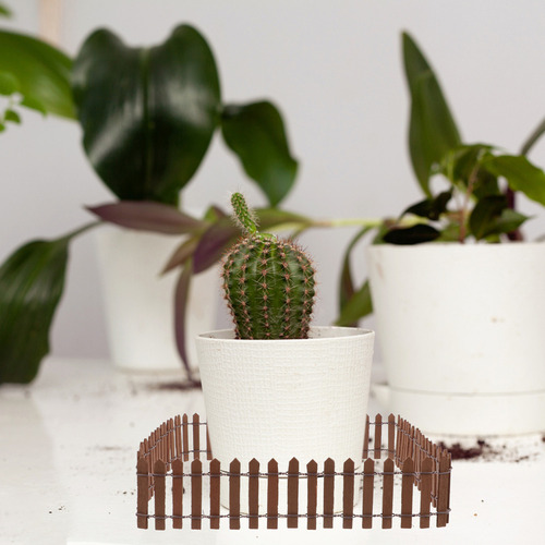 Adorno De Jardín De Hadas Modelo Valla En Miniatura