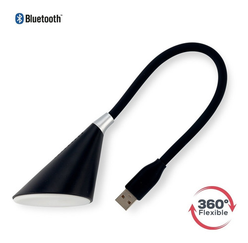 Lámpara Flexible Usb Computador Lectura + Parlante Bluetooth