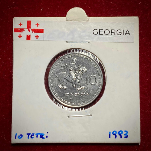 Moneda 10 Tetri Georgia 1993 Km 79