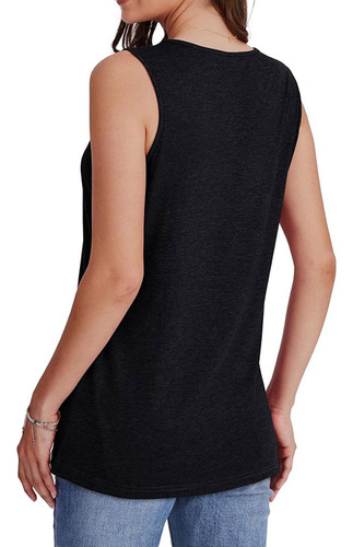 Camiseta Sin Mangas Casual Tank Top De Mujer Sin Mangas