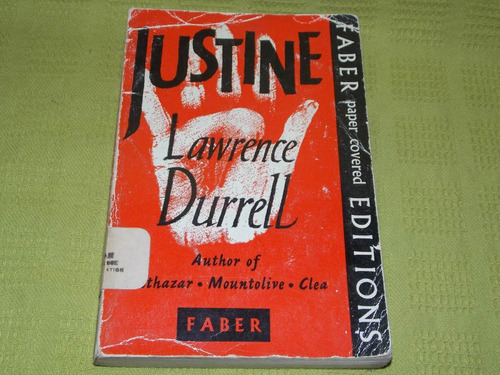 Justine - Lawrence Durrell - Faber And Faber
