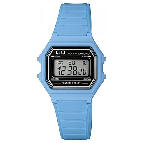 Reloj Qyq M173j014y Deportivo Unisex Original Goma  Azul