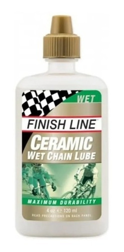 Lubricante Cadena Cerámico Húmedo Finish Line 120ml Bta