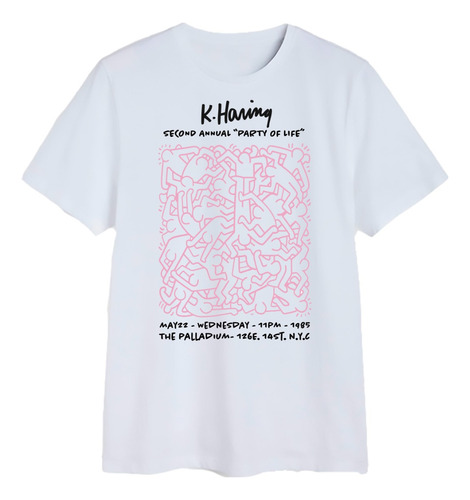 Polera Keith Haring Arte Cultura Contemporáneo Algodon Unise