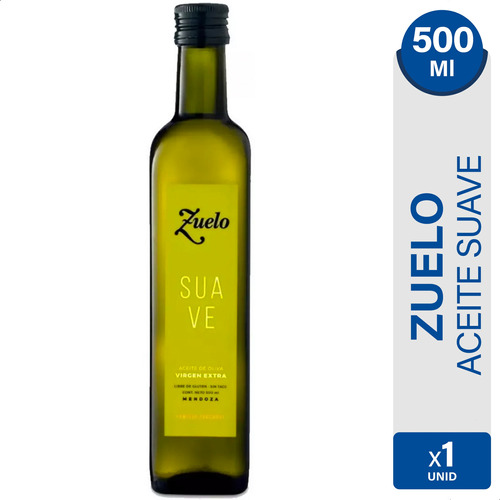 Aceite De Oliva Zuelo Suave 500ml Extra Virgen Sin Tacc