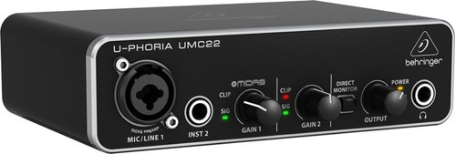 Behringer U-phoria Umc22 Interfaz De Audio