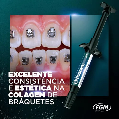 Adesivo Ortodontico Cola Braquetes Orthocem 4g - Fgm