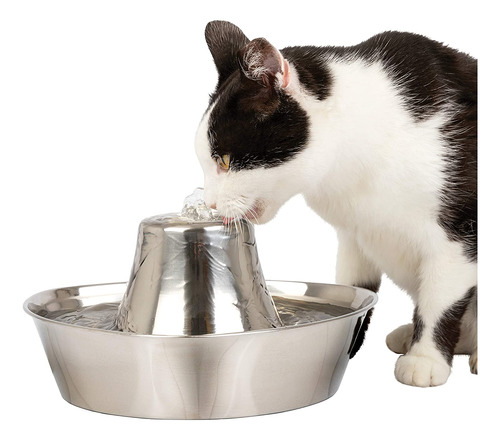 Fuente De Agua Para Gatos Petsafe Seaside De Acero Inoxidabl