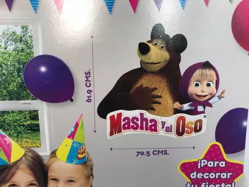 solitario pájaro Organo Adorno Movil Masha Y El Oso Fiesta Decoración Cumpleaños Gm