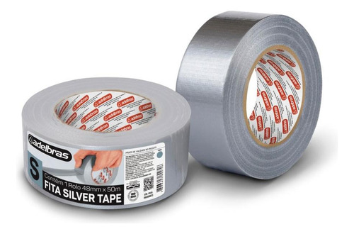 Fita Silver Tape Adelbras 48 X 50m Cinza 803080015