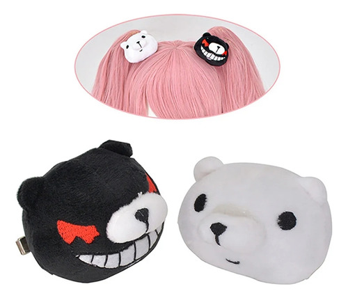 Horquilla De Anime Monokuma De Junko Enoshima, 1 Par, Dangan