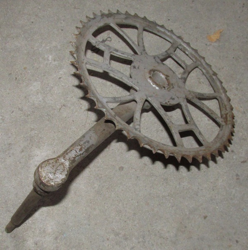 Antiguo Plato De Bicicleta Hércules Y Palanca, Pedal Soldado (Usado)