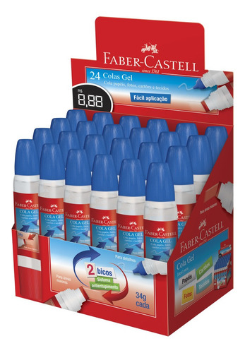 Cola Em Gel 2 Bicos 34g Faber-castell