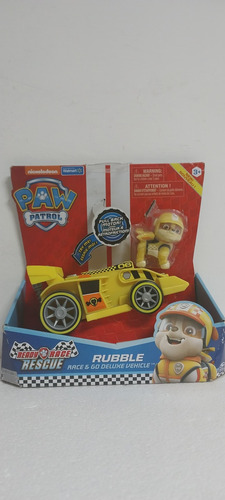 Paw Patrol Rubble Vehiculo Carreras De Lujo!