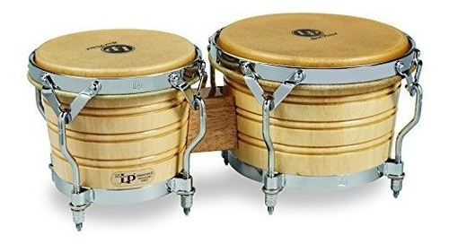 Tambor Bongo Latin Percussion Lp201a-3, Natural - Cromado